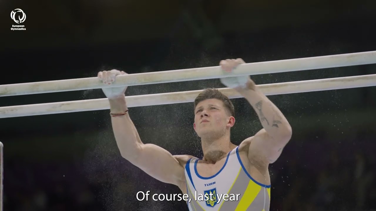 Illia KOVTUN (UKR) - Interview after parallel bars and horizontal bar victory