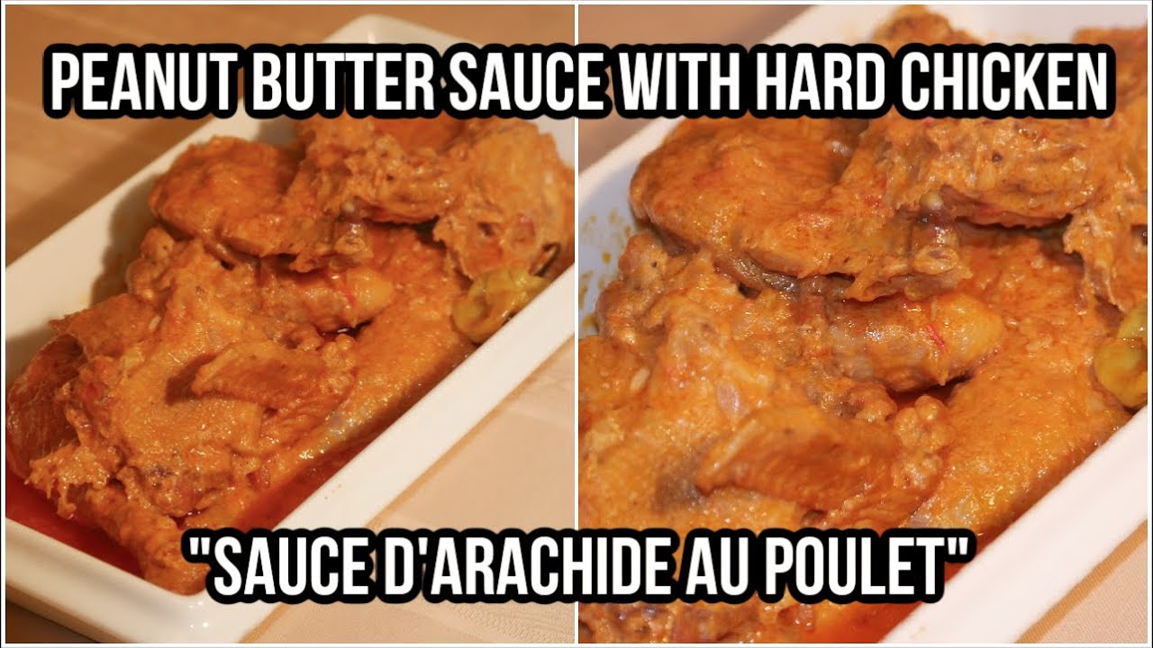 Peanut Butter Sauce with Hard Chicken 