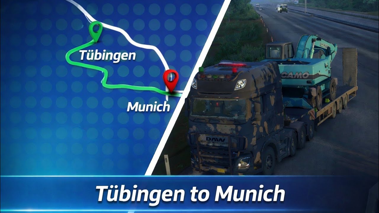 #truckersofeurope3 Tubingen To Munich journey