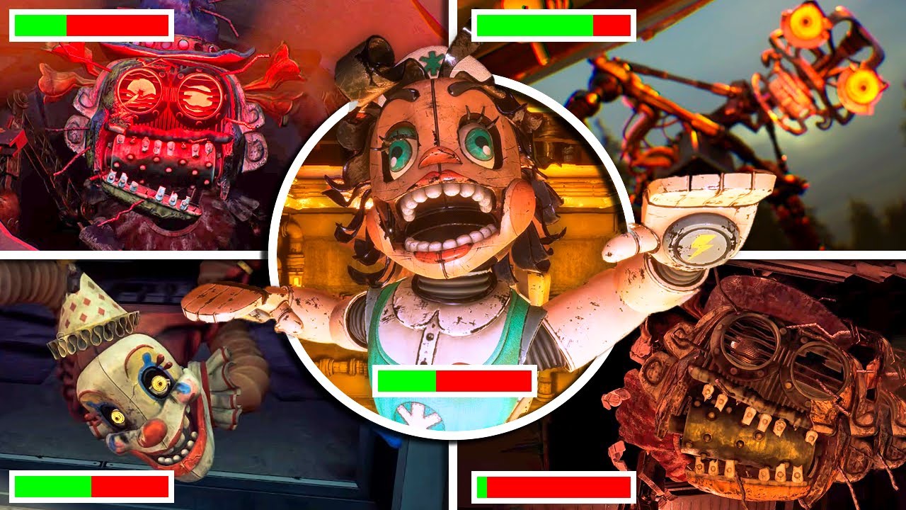 FNAF Secret of The Mimic - All DEATHS With HEALTHBARS