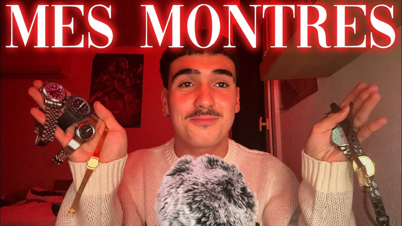 ASMR MES MONTRES (mon humble collection de millionaire)