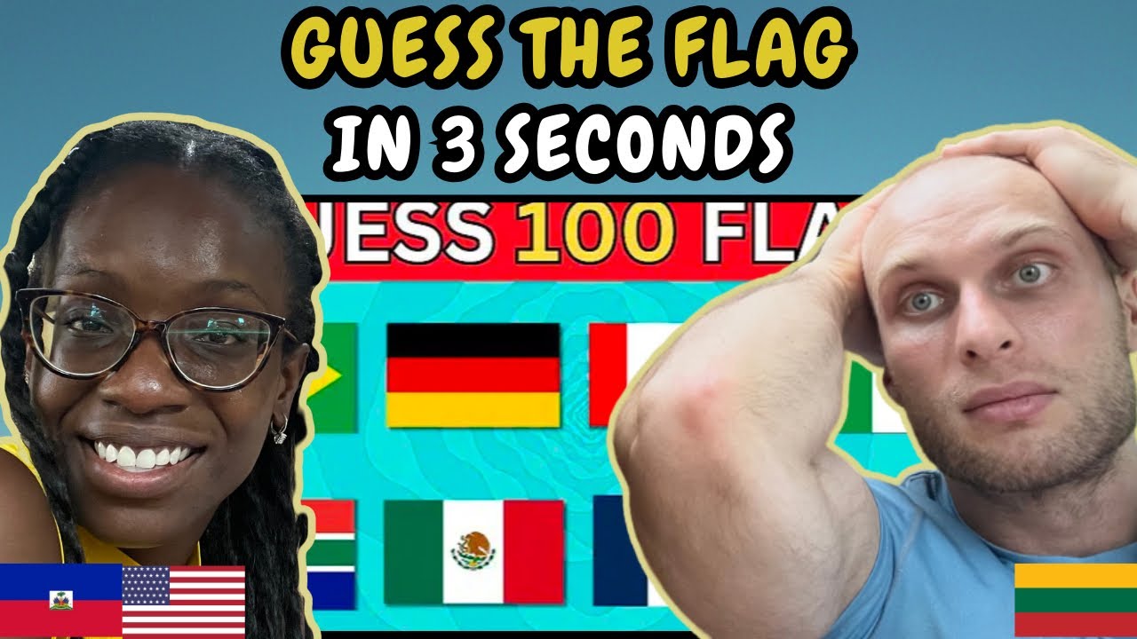 REACTION TO Guess the Flags in 3 Seconds | 100 Flags | Flag Quiz | FIRST TIME WATCHING