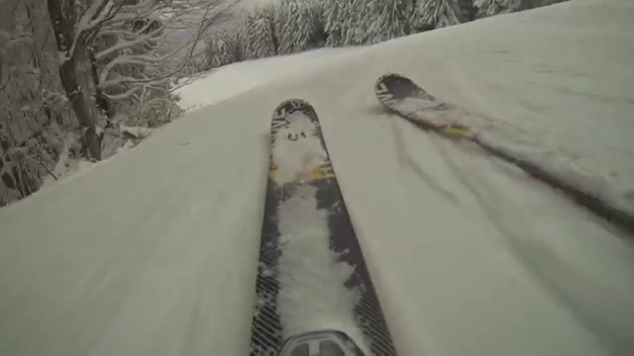 Skilift Simmelsberg/Rhön: Kamerafahrt Slalomhang