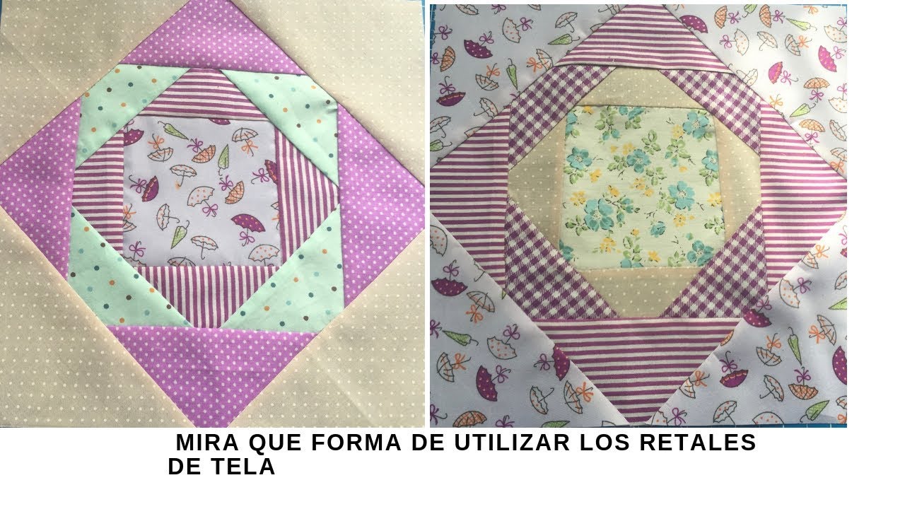Patchwork B&aacute;sico para principiantes con retales de tela