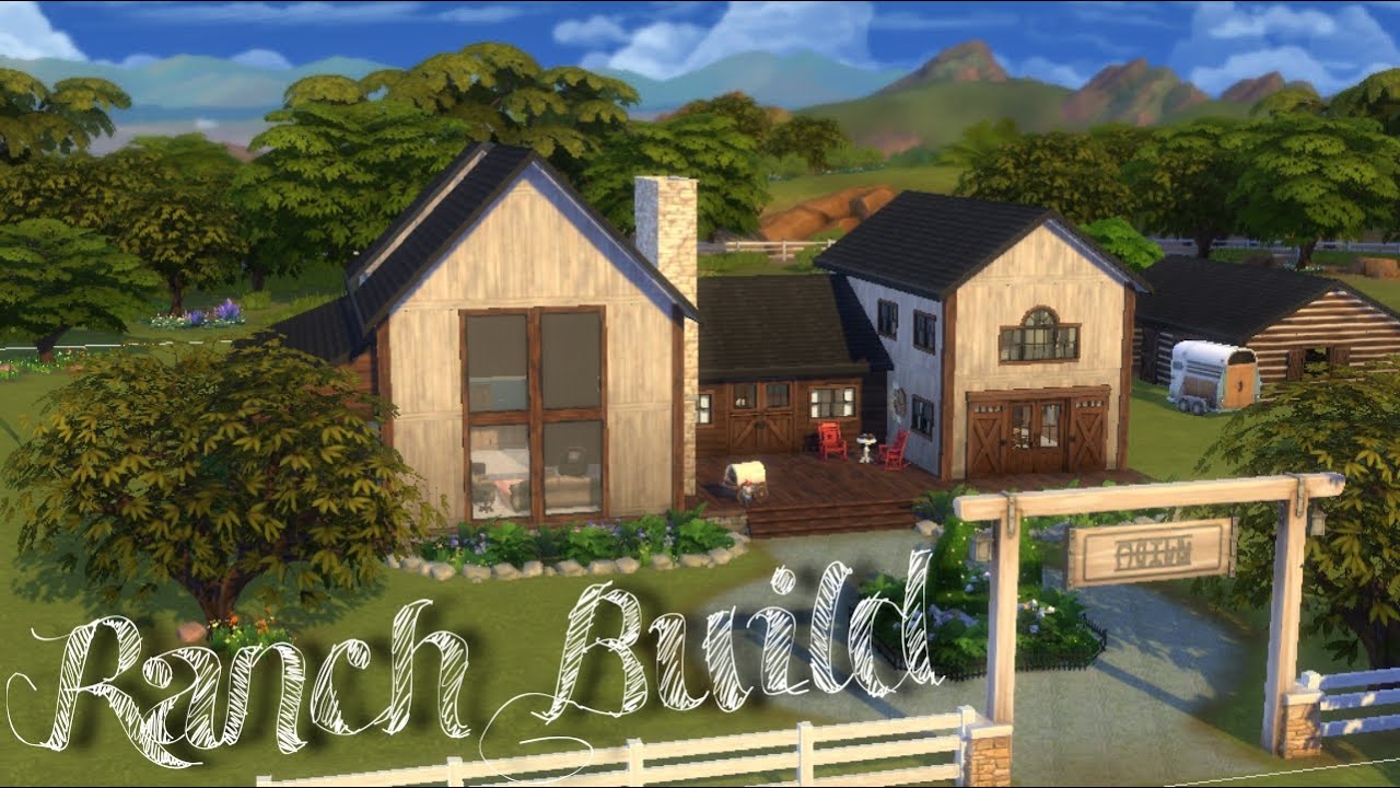 Building a Ranch in The Sims 4!