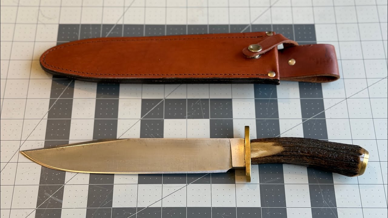 Винтажная рукоятка Cold Steel Carbon V Trailmaster с рогом