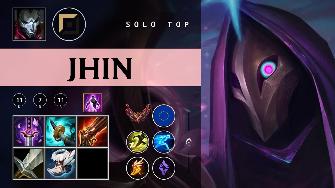 Jhin Top vs Jax - EUW Grandmaster Patch 26.03