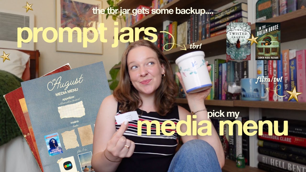 prompt jars pick my august media menu! ★ (to help me stop doomscrolling)