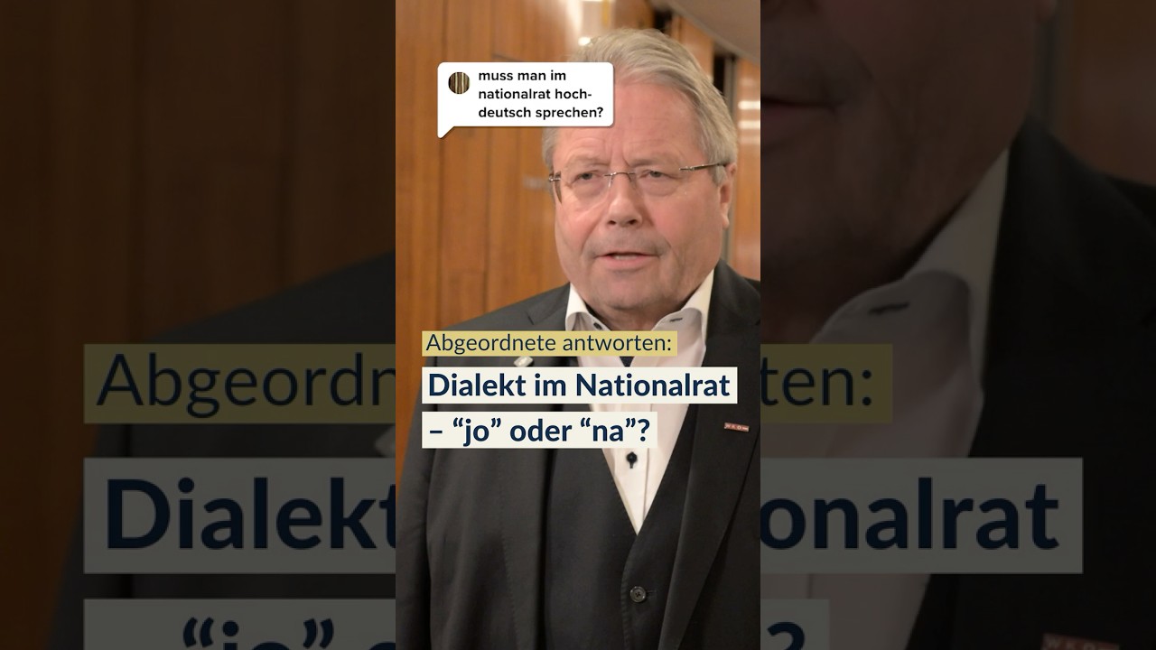 FAQ mit Abgeordneten: Dialekt im Nationalrat?