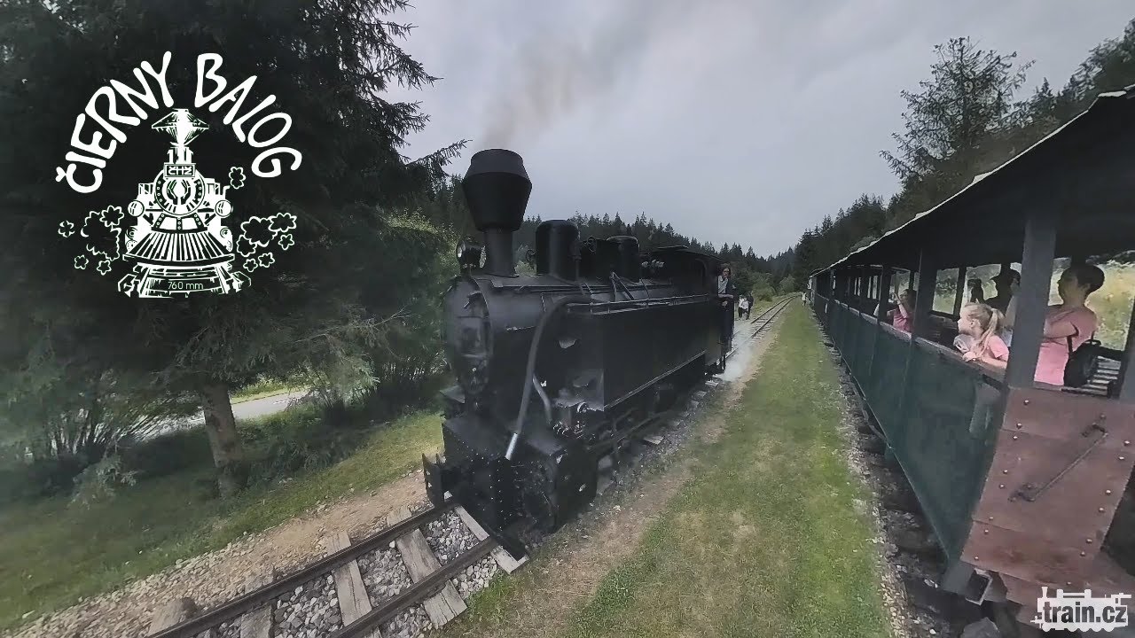 Čiernohronská železnica, parní vlak Čierny Balog - Šánske