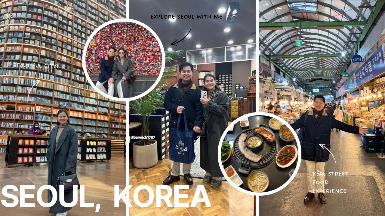 South Korea in December | Namsam Tower | Starfield Library | myeongdong market | | Video Diary 133