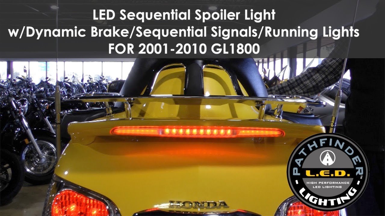 Pathfinder Dynamic Sequential LED Spoiler Light for Honda Goldwing (2001-2010)