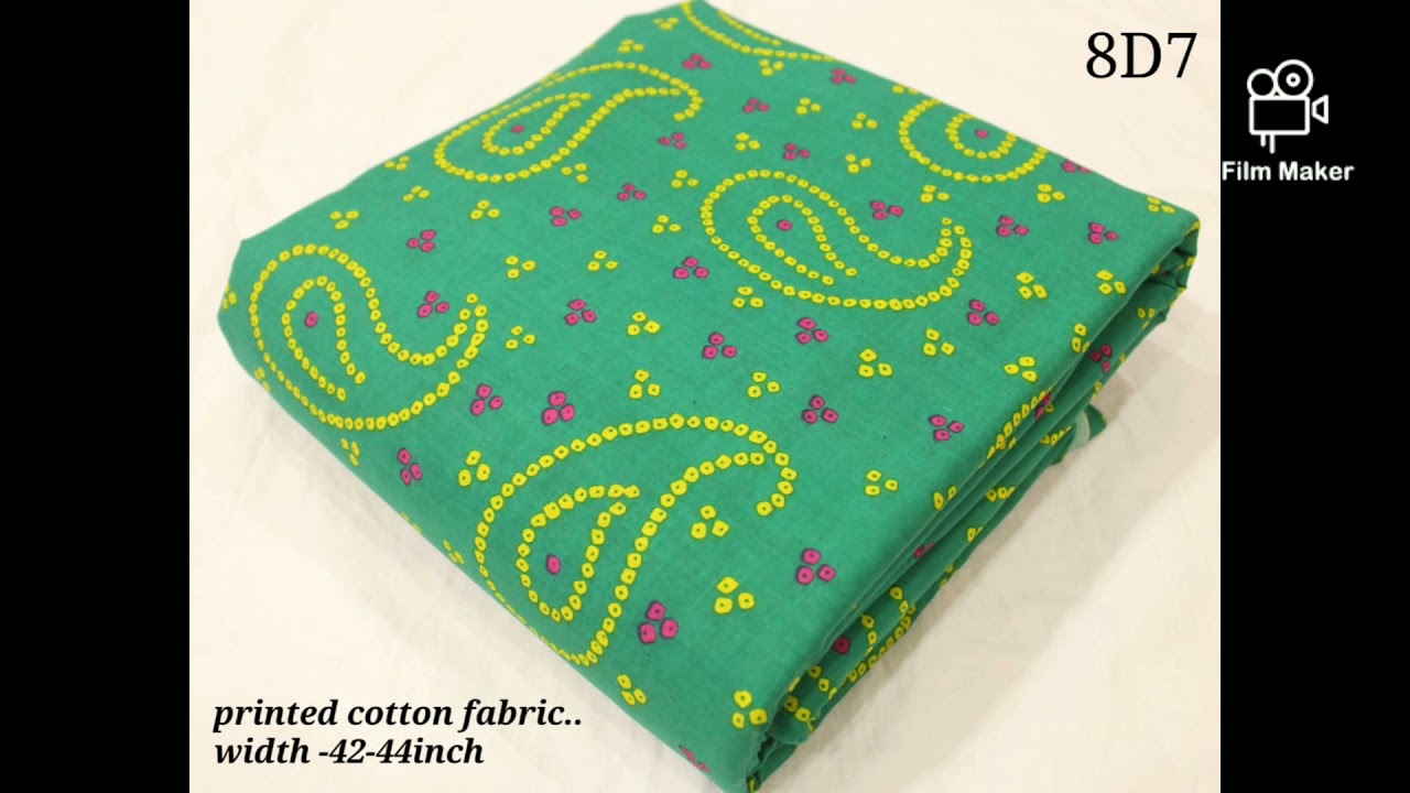 pure cotton printed running fabrics