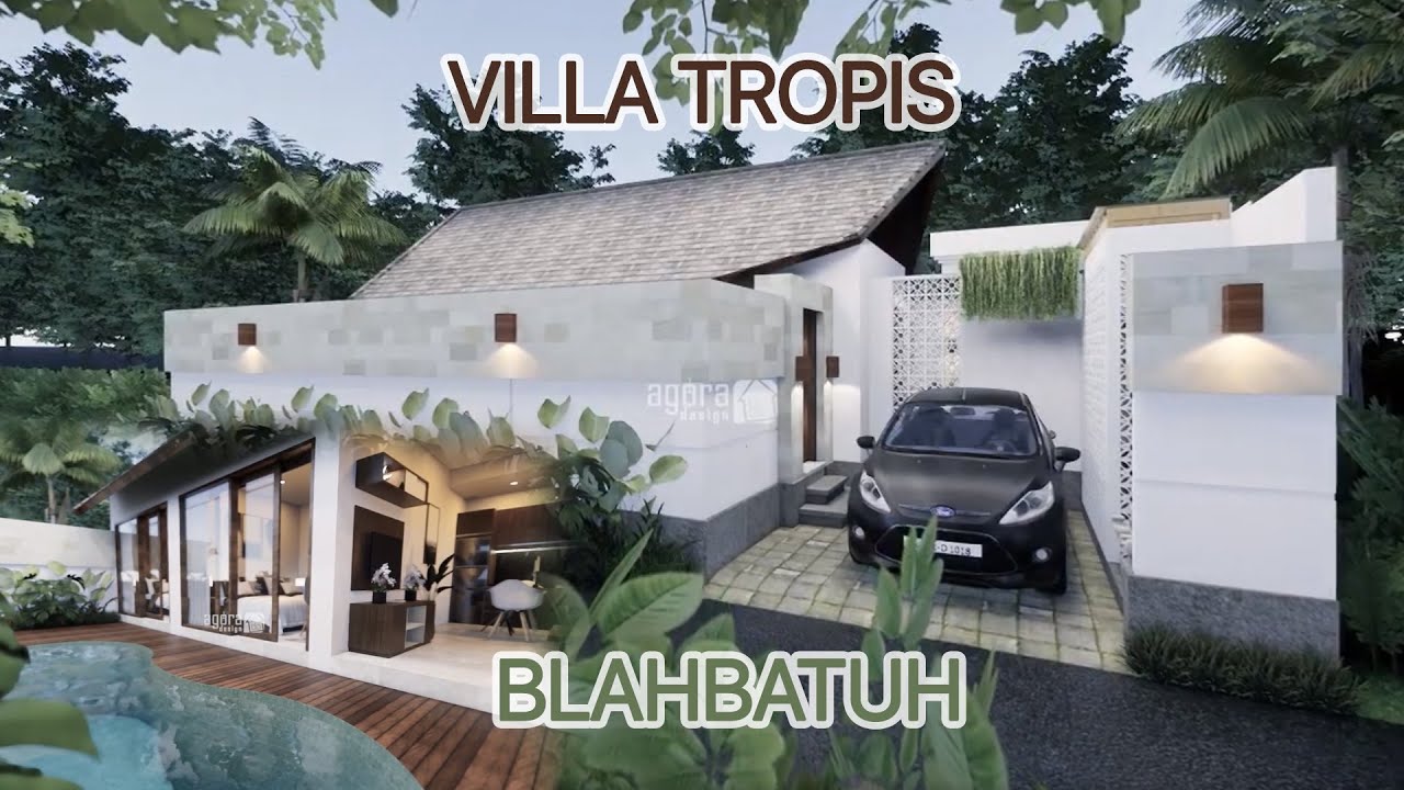 Jasa Desain Arsitektur Villa Tropis Ibu Cok Blahbatuh | Agora Design Bali