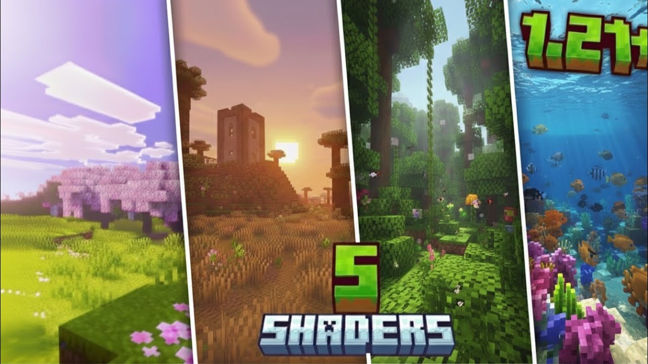 Minecraft top 5 best shaders for vibrate visual|Minecraft|🔥‎⁨@Prashik-oz4rp