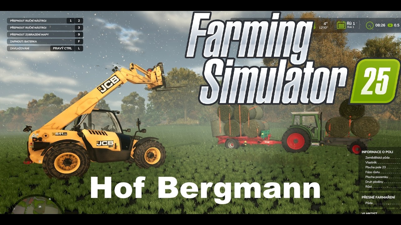 Farming simulator 25 |  STAVÍME PYRAMIDU!!! SENO A SENÁŽE  - Map Hof Bergmann FS25 #13 | CZ/SK