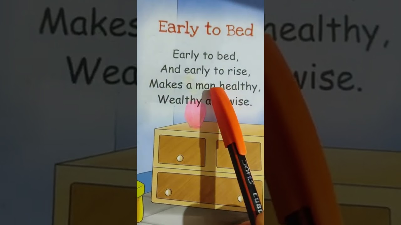 Early to bed rhyme, rhyme, poem #poem #rhyme #english (@KidsTV123 )