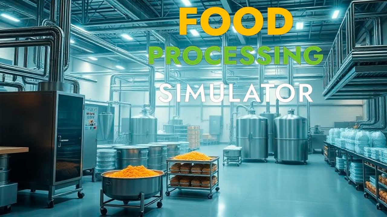 ТЕСТ ЗАВОДА ПО ПРОИЗВОДСТВУ ЕДЫ Прохождение Food Processing Simulator на русском языке #1