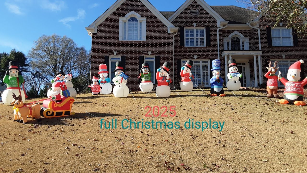 My full Christmas decorations November 28th 2025