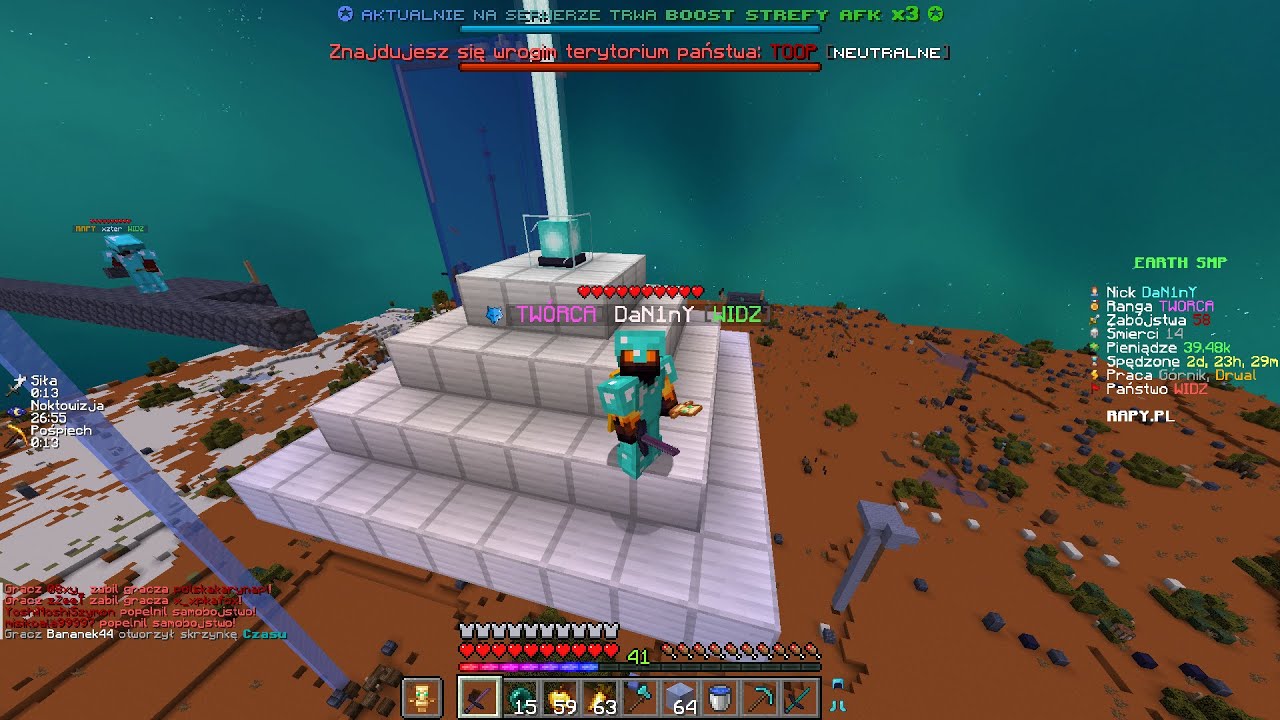 JAK STRACILI 2 BEACONY NA RAPY.PL EARTH SMP!