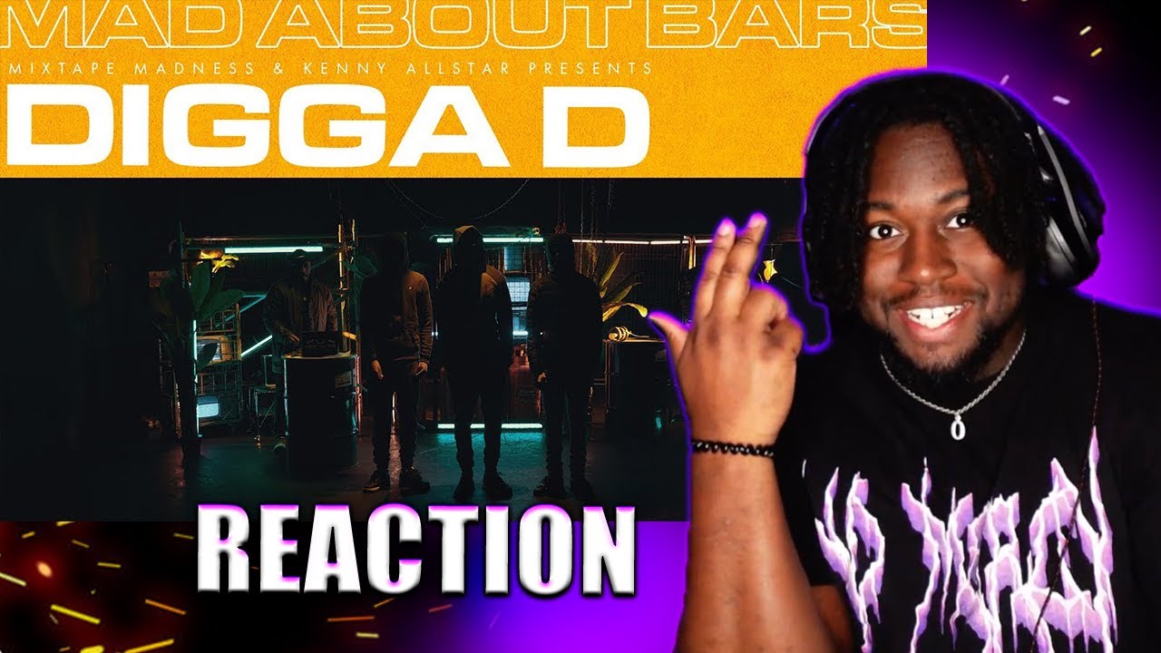 American Reacts To Digga D - Mad About Bars w/ Kenny Allstar 🔥