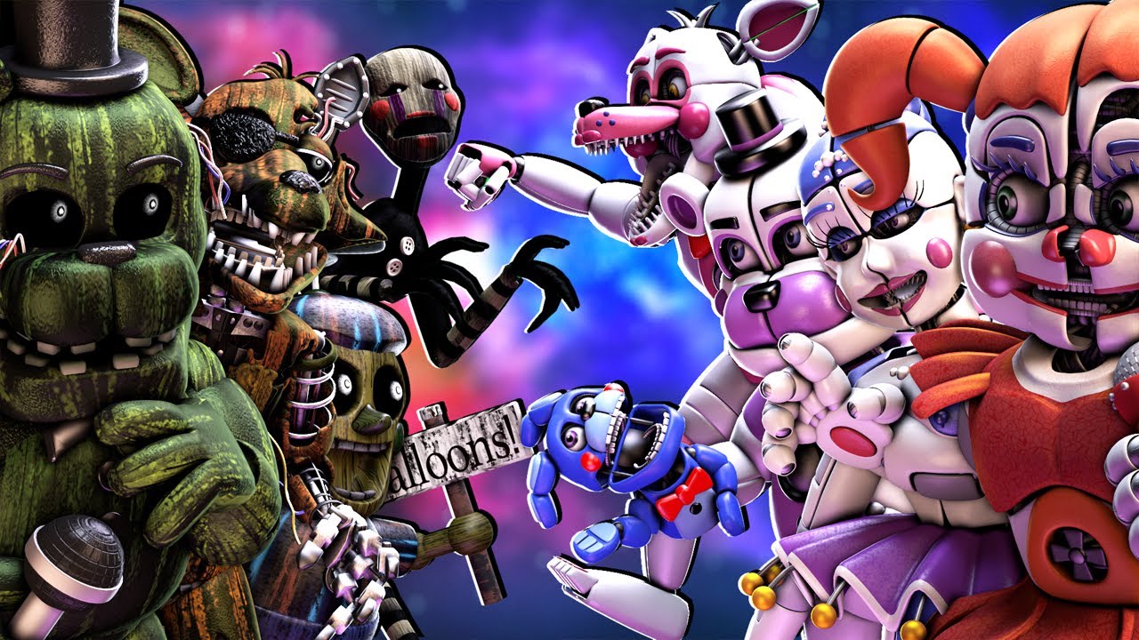 [SFM FNaF] Funtime Animatronics vs Phantom