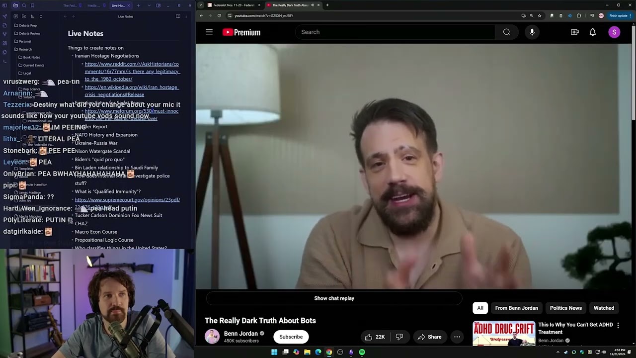 The Really Dark Truth About Bots | Destiny reaction on X's bot disaster