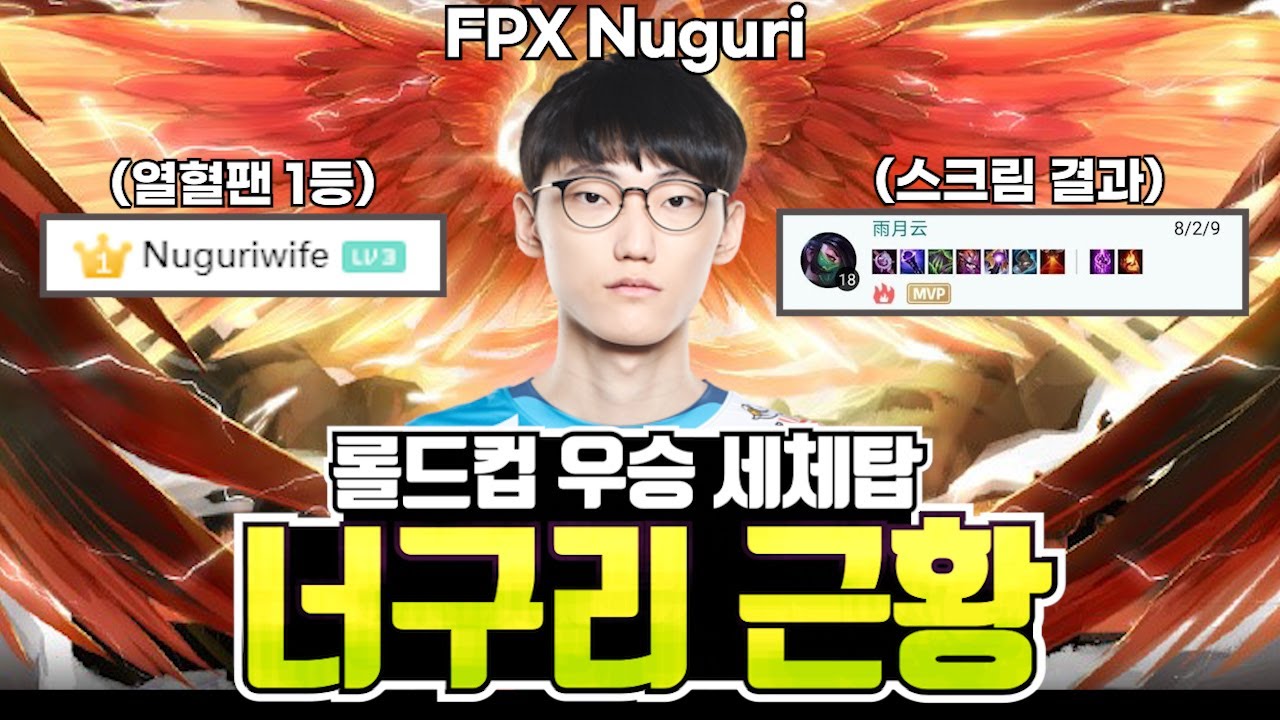 롤드컵 우승 세체탑, FPX 너구리 근황