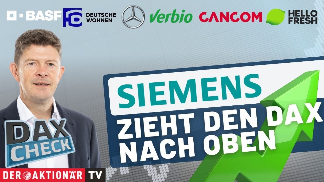 DAX-Check: BASF, Cancom, Deutsche Wohnen, HelloFresh, Mercedes-Benz, Siemens, Verbio im Fokus