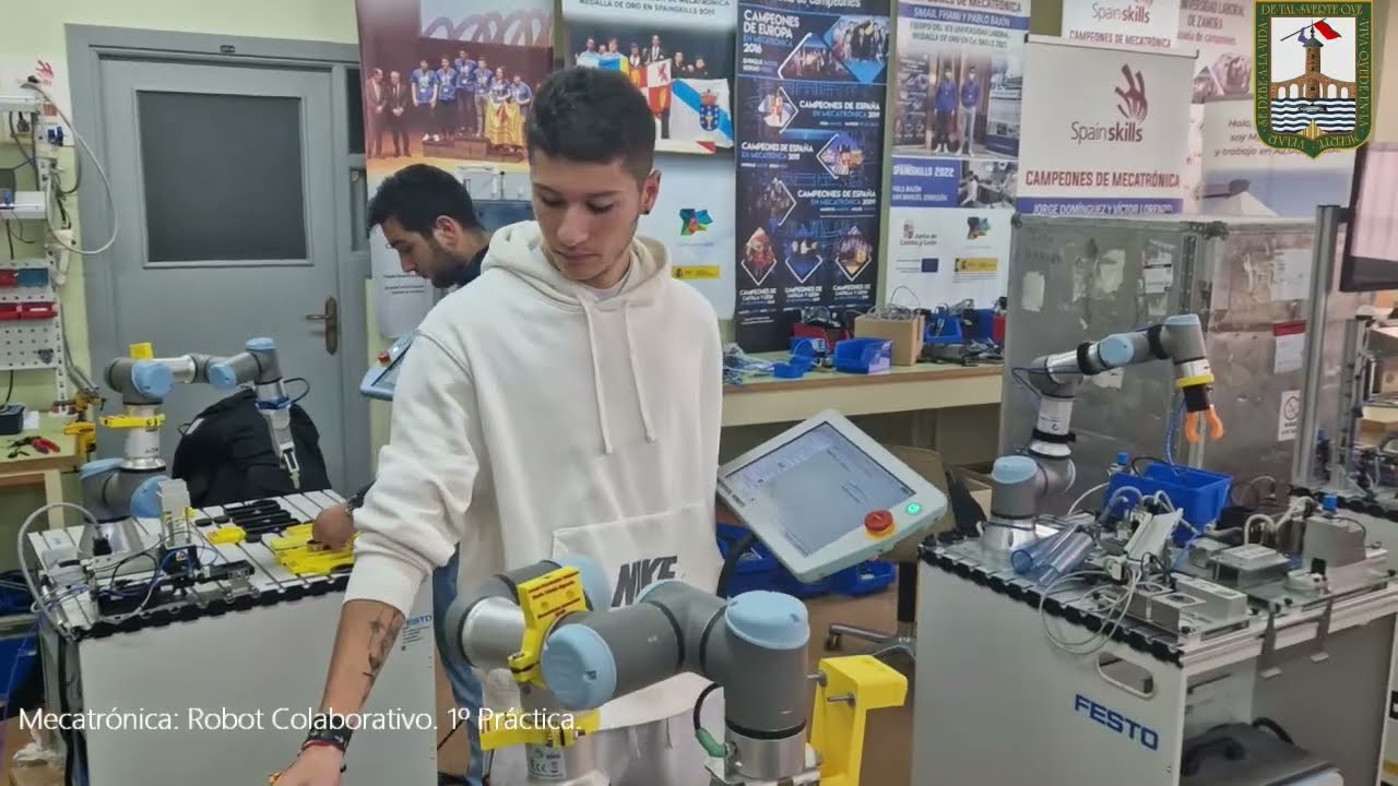 Mecatrónica 1ª práctica Robot Colaborativo Paletizando 2025.Álvaro Junciel.