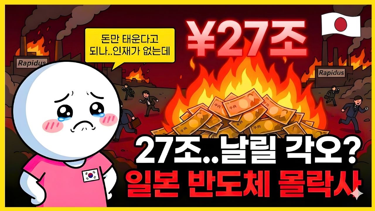 일본 반도체가 망한 이유를 아직 모릅니다 엘피다 파산의 재림    라피더스가 삼성 발끝도 못 따라오는 결정적 차이
