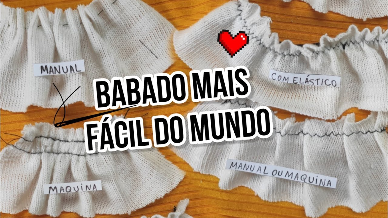 Como franzir e fazer babado em tecido a mão.