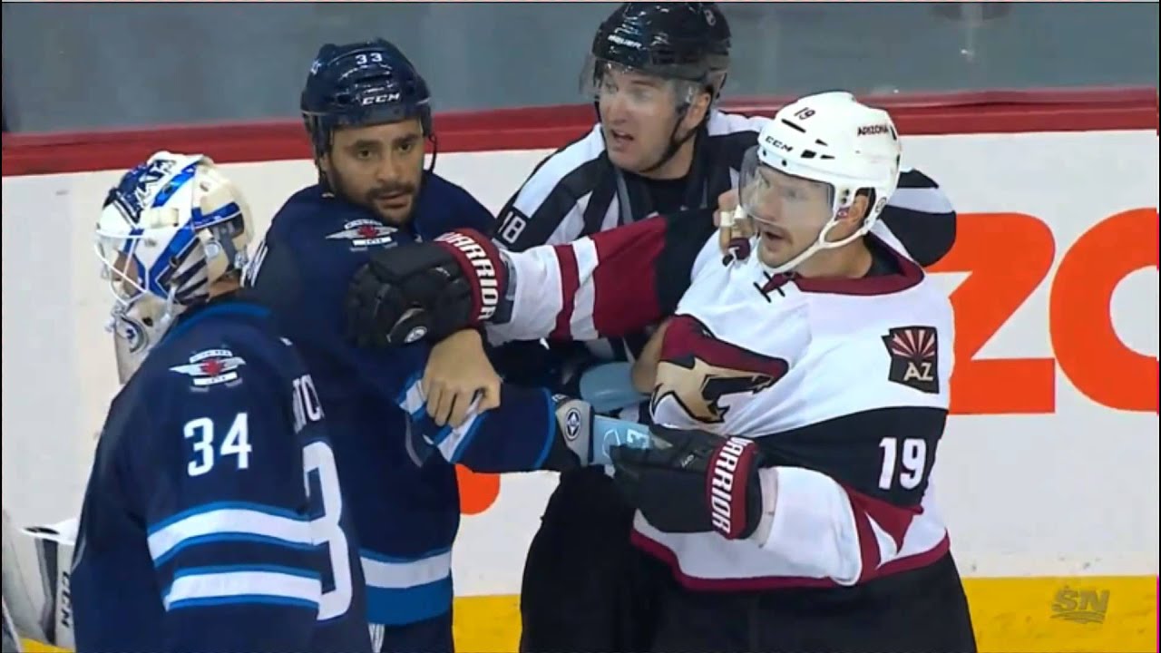 Jets vs Coyotes End of Game Skirmish After Shane Doan's Hit