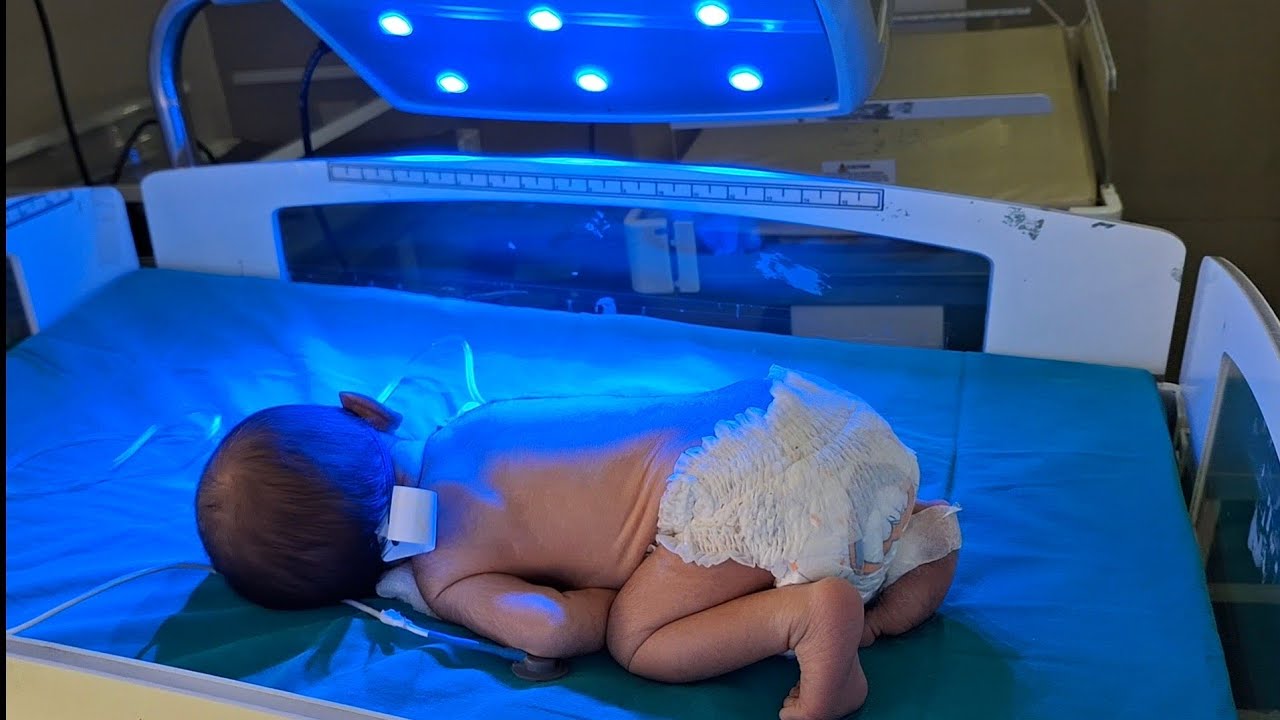 Babies in nicu # phototherapy #newbornbaby 
