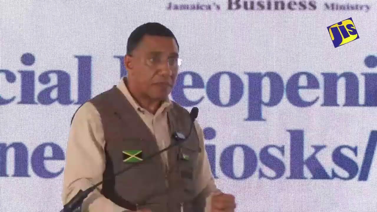 JISTV |PM Keynote Address at the Official Reopening of Business Kiosks/Shops