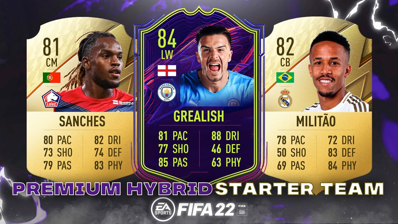 FIFA 22 - PREMIUM HYBRID STARTER TEAM!  ft. OTW Grealish, Renato Sanches & Militao! FUT 22