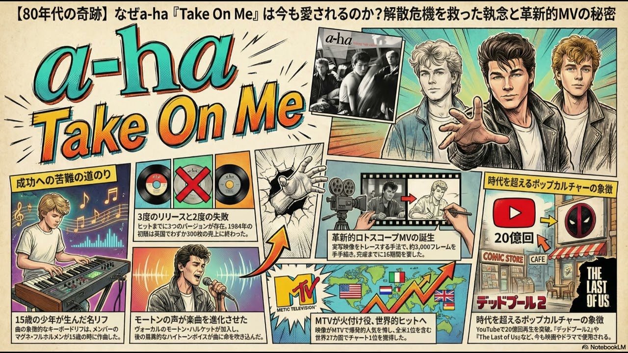 【80年代の奇跡】なぜa-ha『Take On Me』は今も愛されるのか？解散危機を救った執念と革新的MVの秘密