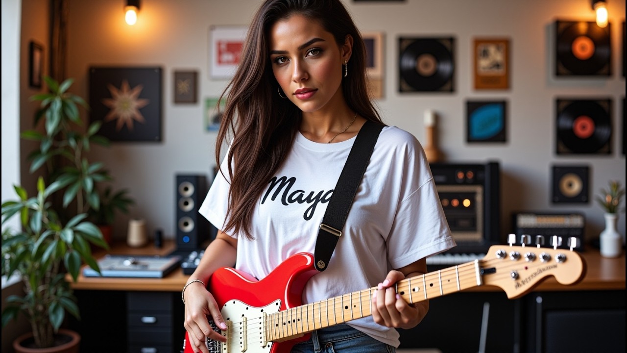 Slow Blues Improvisation | Maya Solana - Stratocaster Sustain