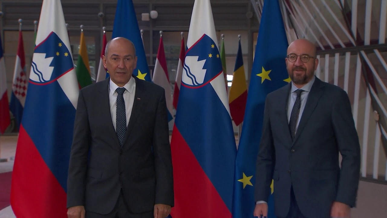 President Michel meets Prime Minister of Slovenia in Brussels