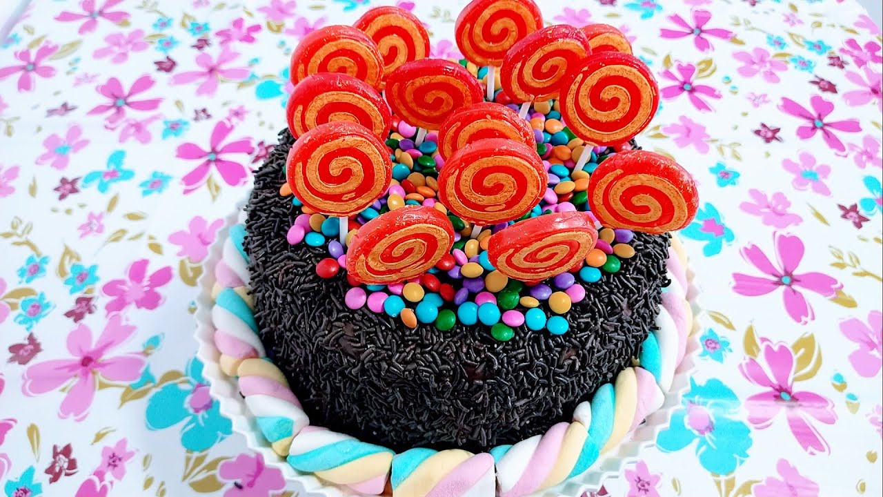 BOLO ESPECIAL DIA DAS CRIANÇAS/ BOLO DE GULOSEIMAS/ SIMPLES E FÁCIL