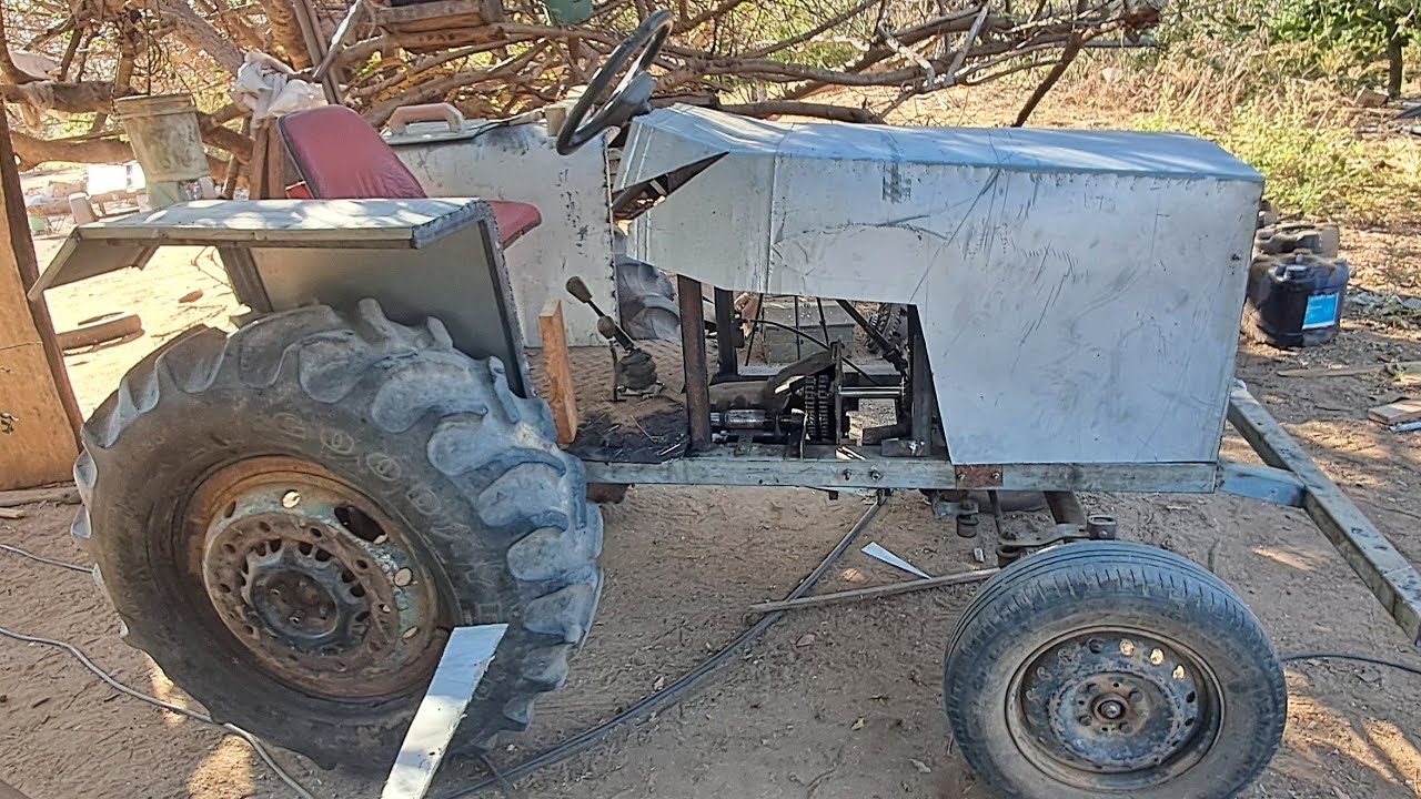 como foi instalado motor e caixas no tratorzinho