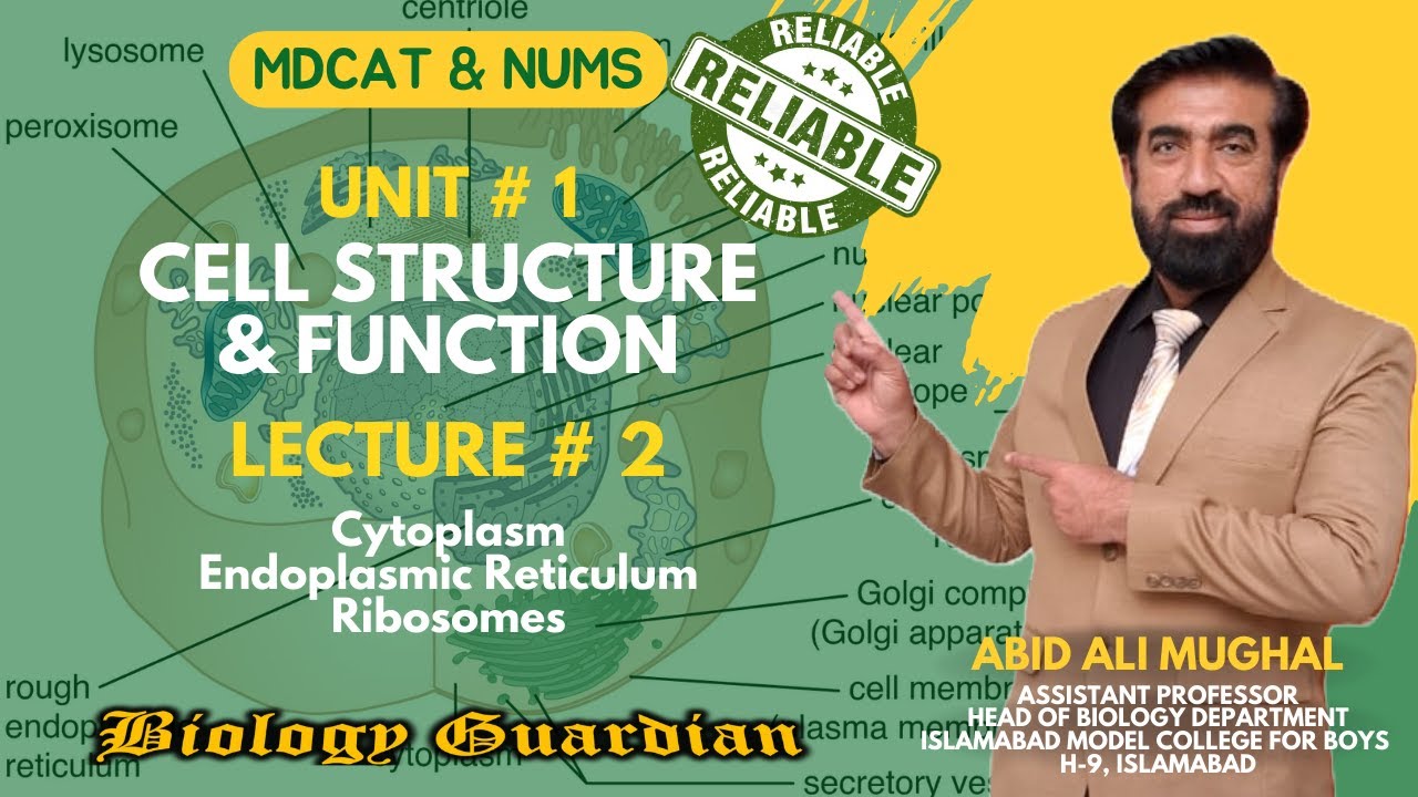 #MDCAT Biology Unit 1 - Cell Structure & Function | Lecture 2 | Biology Guardian | NUMS & PMDC