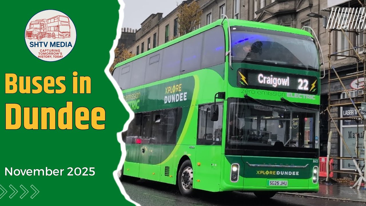 Rainy Afternoon Buses in Dundee – November 2025 | Xplore Dundee, Stagecoach & More