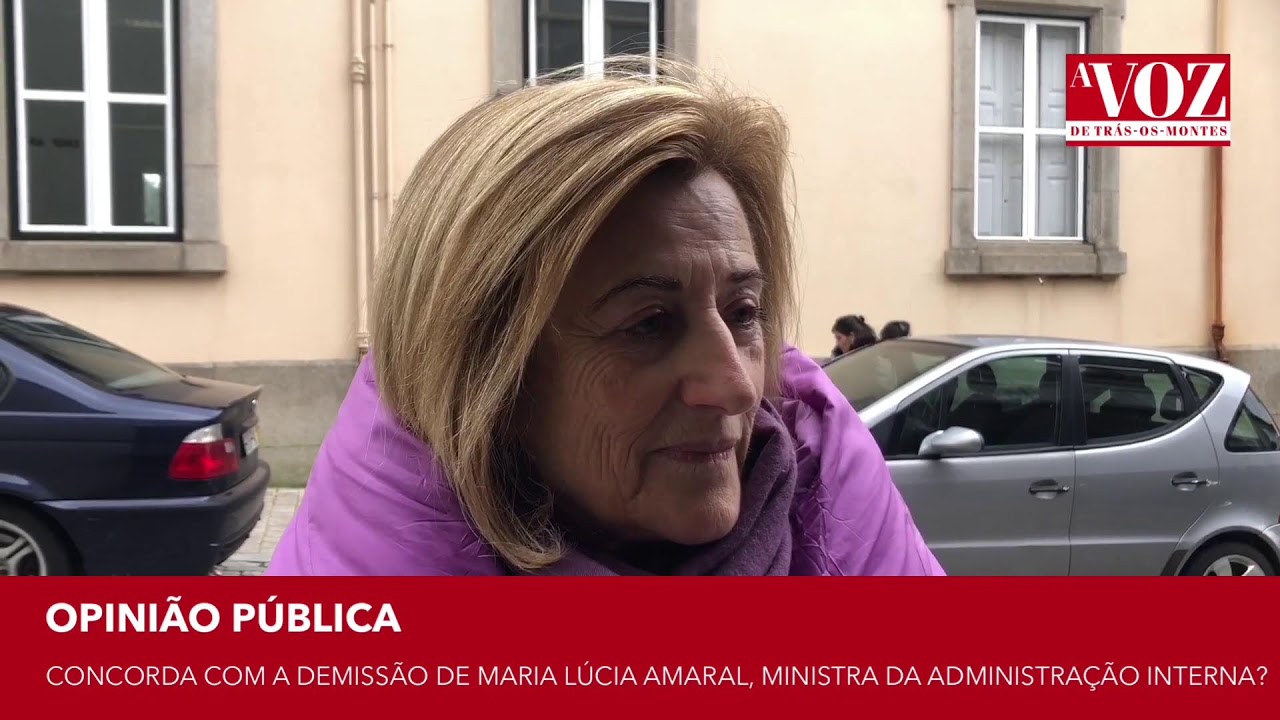 \\ Opinião Pública - Concorda com a demissão da Ministra da Administração Interna?