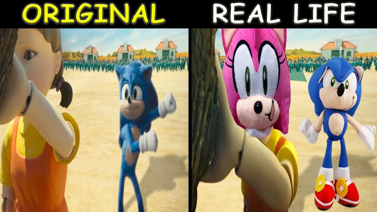 Shin Sonic vs Squid Game ! Simon & Durple | The Sonic Tapes Animation | Original vs Plush Toys