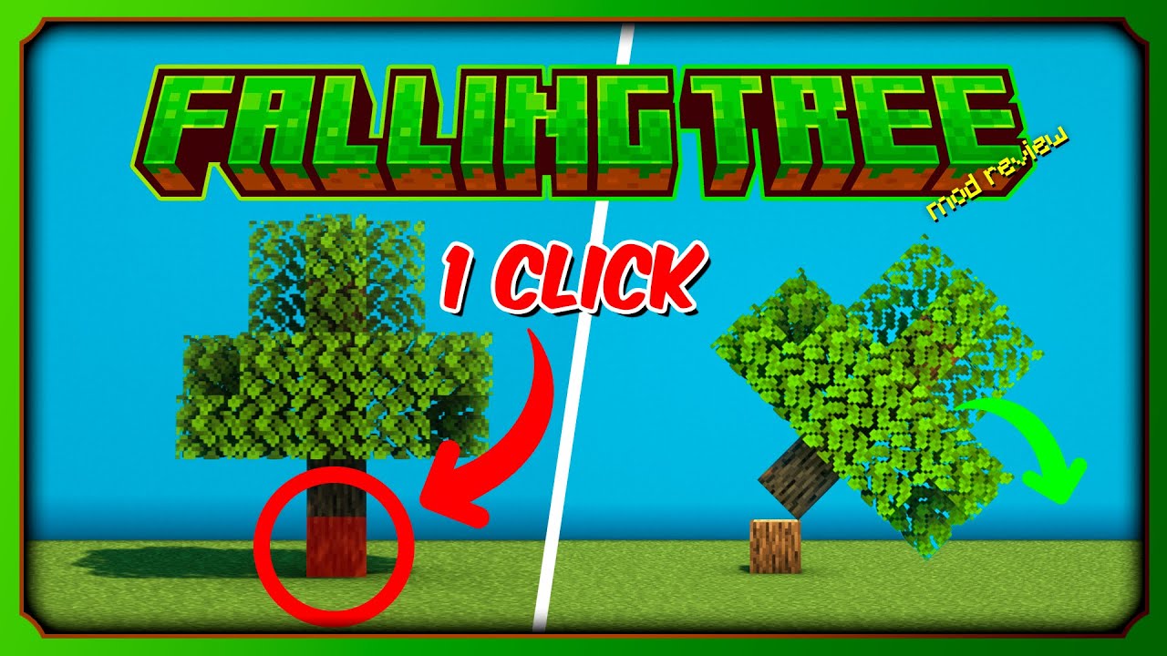 🪓 TALAR &Aacute;RBOLES R&Aacute;PIDO en MINECRAFT | MOD REVIEW - FALLING TREE 1.20+