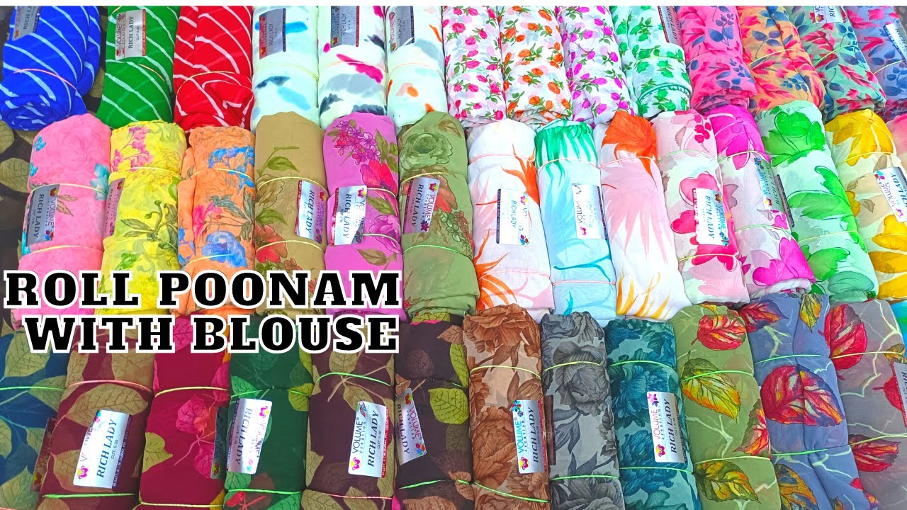 New Soft Roll Poonam Sarees Collection | Single Piece Courier Available | Mahalaxmi NX