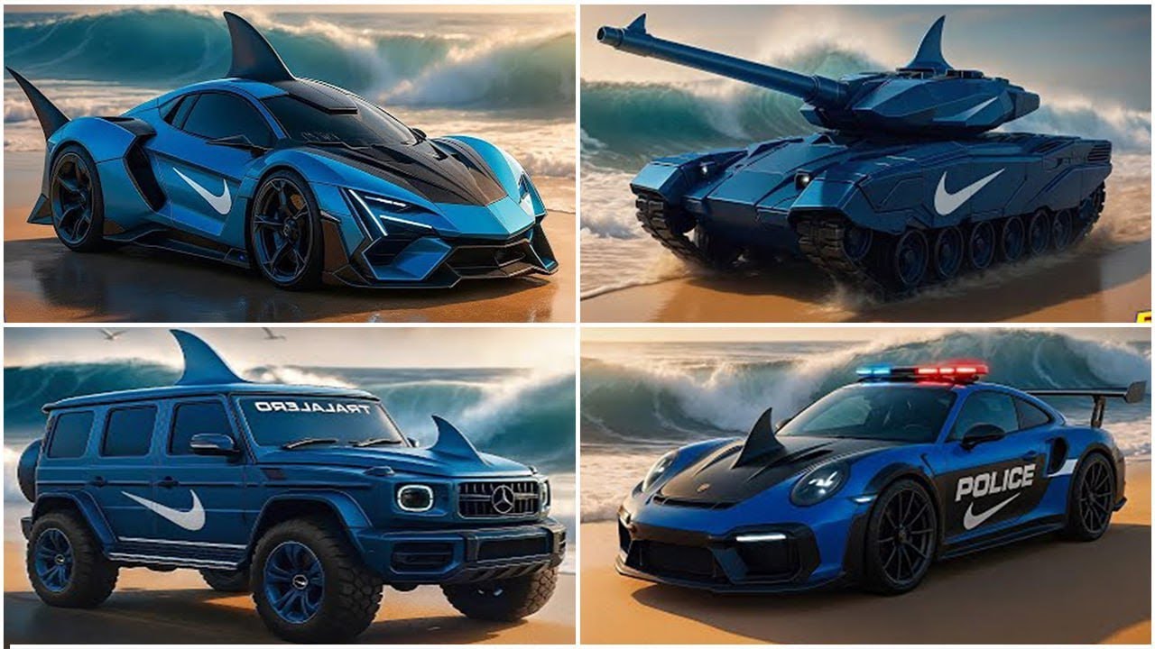 SIGMA BOY x BRAINROT EXTINCTION RACING || Shark Supercar vs Shark Tank vs Shark vs Shark Police Car