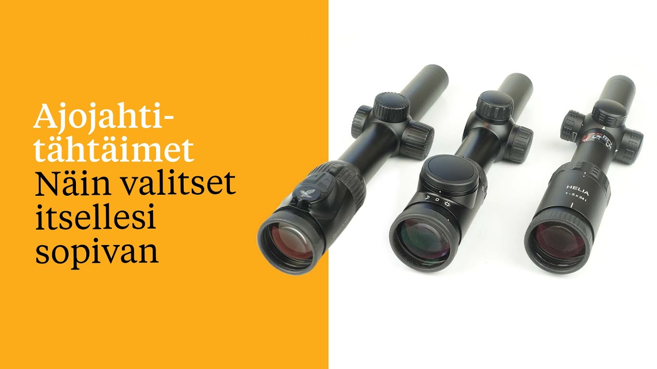Ajojahtitähtäimet – Näin valitset itsellesi sopivan