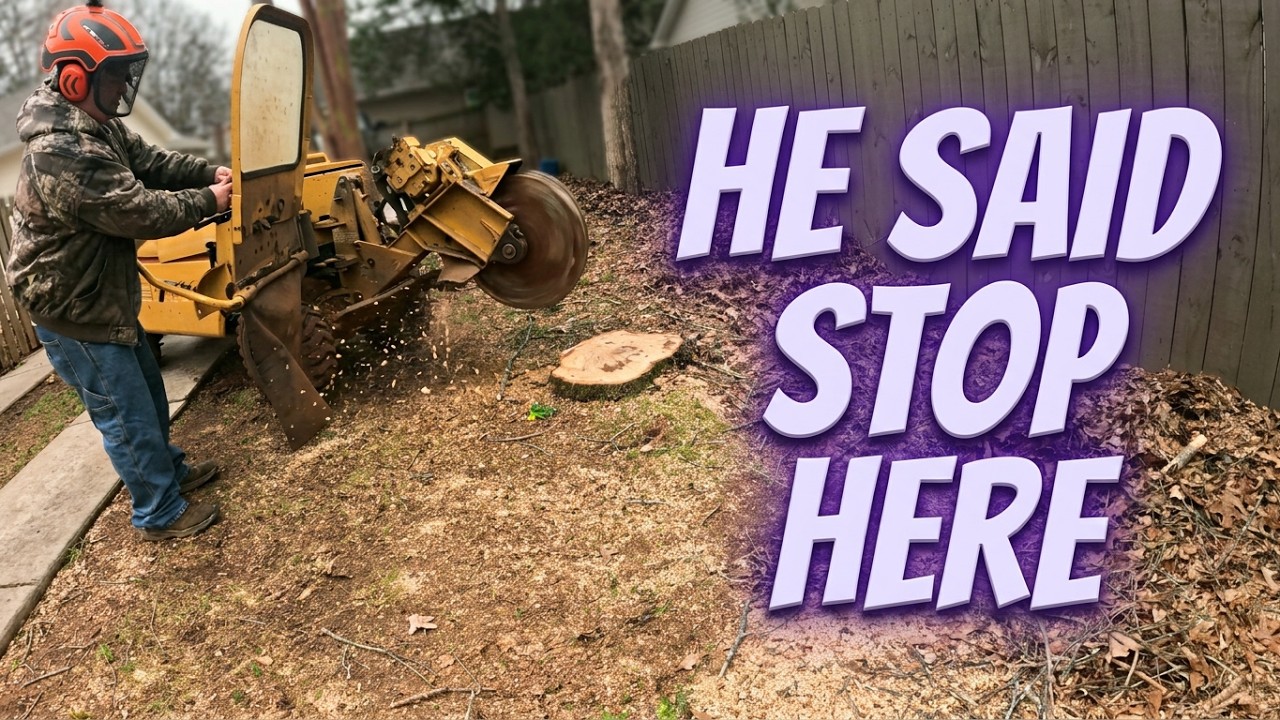Customer Didn’t Want the Stump Ground Deep – Here’s What Happened